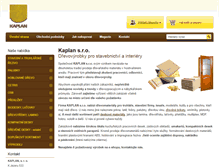Tablet Screenshot of drevo-kaplan.cz